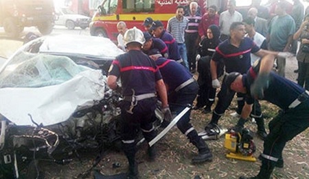 سكرة: حادث  مرورعلى مستوى السوق الاسبوعية  يخلف 5 قتلى