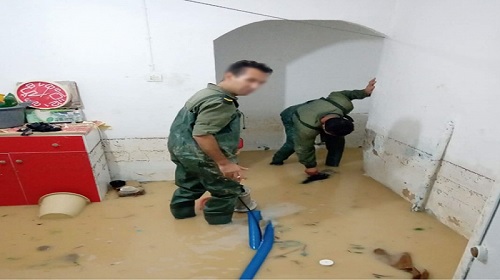 أريانة: الجيش الوطني يتدخل لنجدة المواطنين جراء الفيضانات