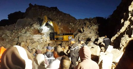 إنهيار مقطع حجارة في النفيضة: العثور على أحد العاملين على قيد الحياة