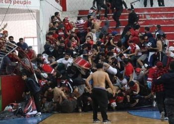 أعمال شغب في مباراة بين النادي الإفريقي و النجم الرادسي: غلق قاعة القرجاني