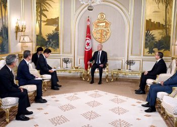 رئيس الجمهوربة يلتقي رئيس الجمعية الوطنية لكوريا الجنوبية