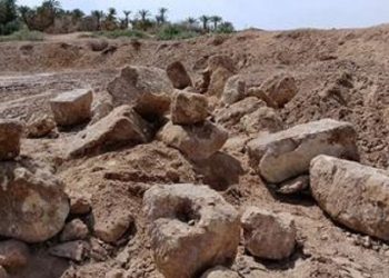 استرجاع القطع الاثرية المنهوبة من الموقع الأثري قباش بحامة الجريد