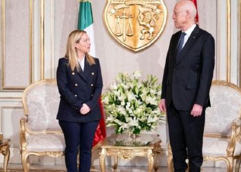رئيس الجمهورية يستقبل رئيسة الوزراء الإيطالية
