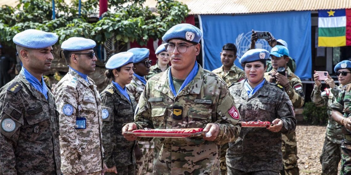 التمديد في مهمة القوات التونسية تحت راية الأمم المتحدة في إفريقيا الوسطى