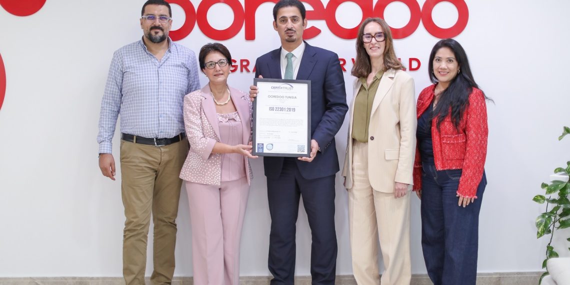 Ooredooتونس تتحصل على شهادة ISO 22301:2019