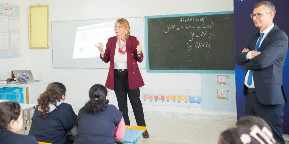QNB ينظم ورشة مالية لتلاميذ مدرسة “الشاذلي خزندار” الابتدائية بالزهراء