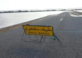 نابل: غلق الطريق رقم 612 عند وادي المغازل مُؤقّتا