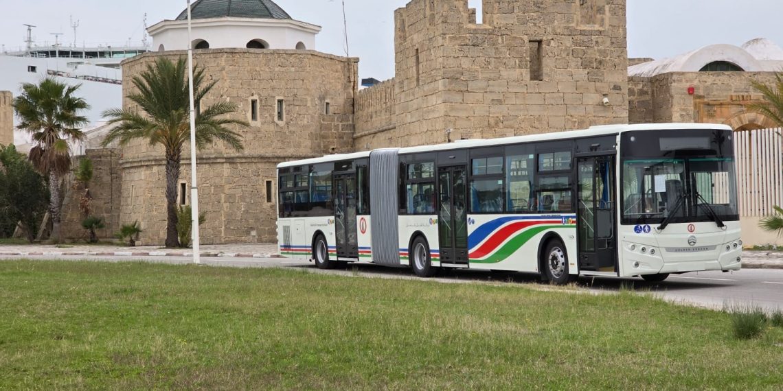شركة النقل بالساحل تتسلم 32 حافلة مزدوجة جديدة