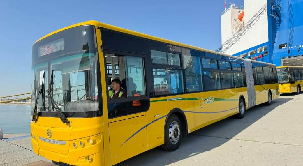 ميناء حلق الوادي: وصول 136 حافلة جديدة من الصين