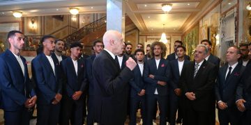 سعيّد لمنتخب كرة القدم: “يجب أن يتسلّح الجميع بروح التحدّي والانتصار”