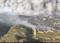 تدخل جيش الطيران لإخماد حريق جبل الشحمة بولاية زغوان